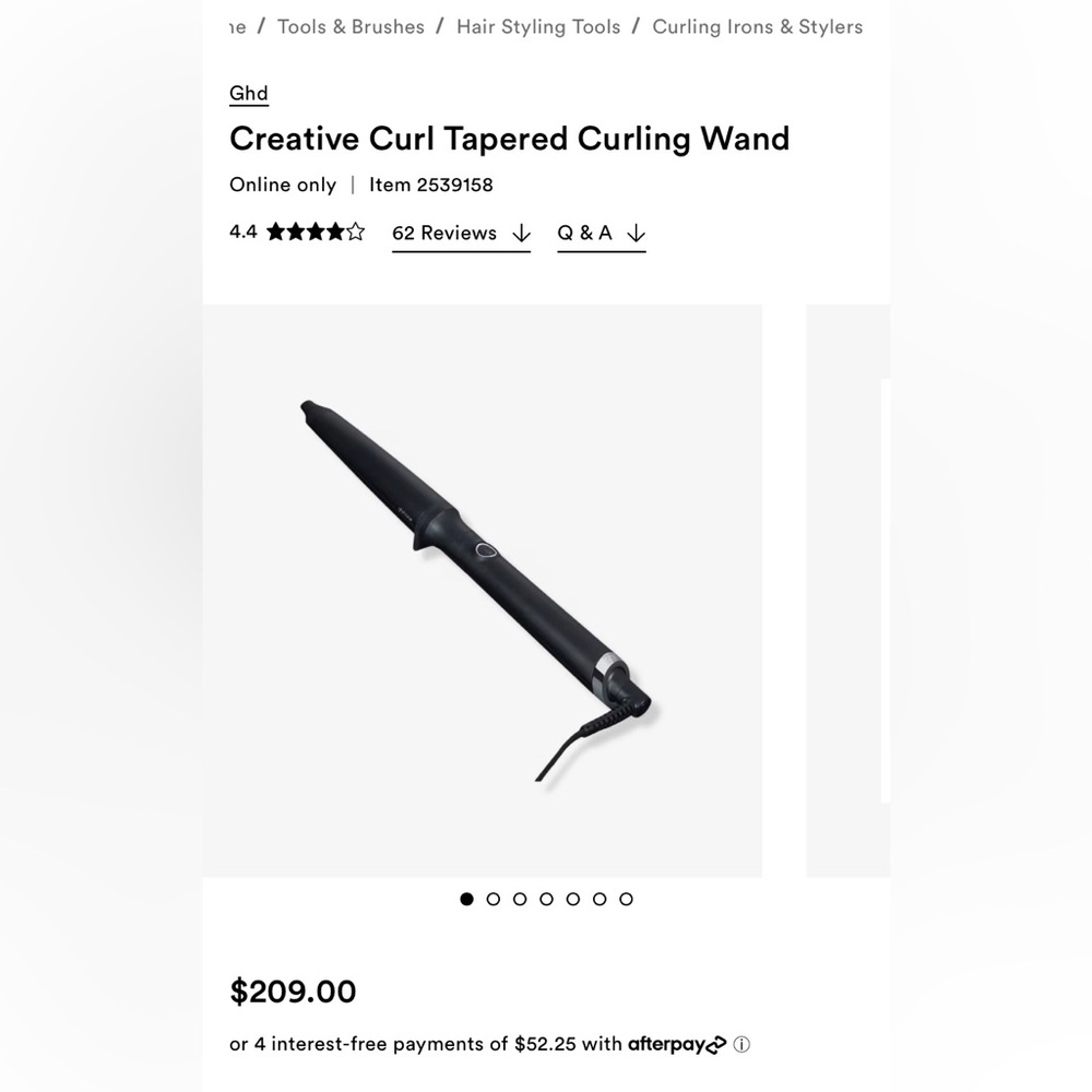 GHD curling wand